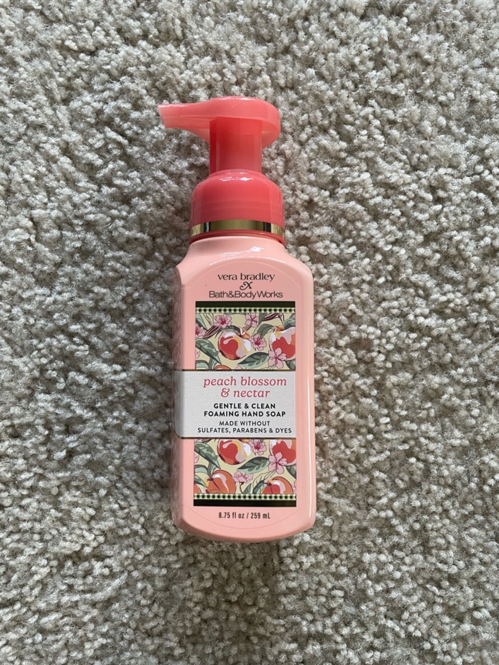 Bath & Body Works Vera Bradley Peach Blossom & Nectar Foaming Hand Soap